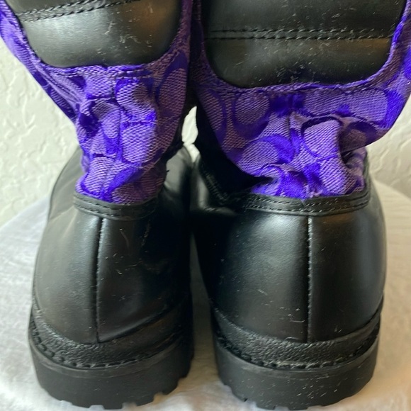Coach: Purple & Black Libby (A7174) Winter Snow Boots- 8.5 - Picture 13 of 16